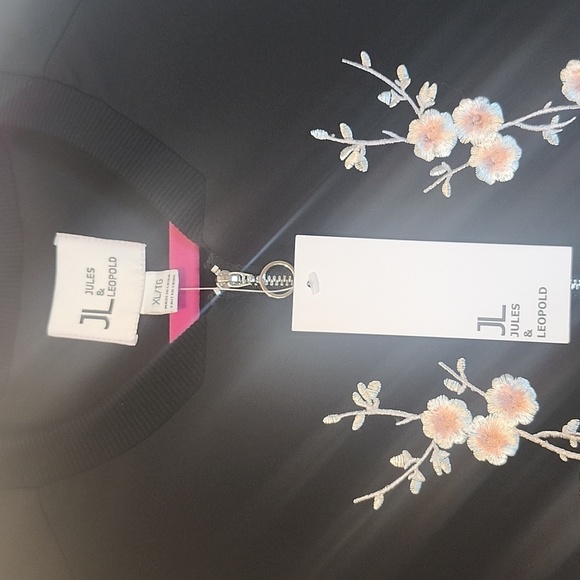 JL Jules & Leopold Floral Embroidered Black Jacket - Picture 2 of 11